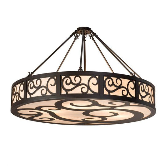 48 Inch 6 Light Semi Flush Mount by Meyda Lighting