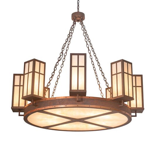 54 Inch 16 Light Semi Flush Mount by Meyda Lighting