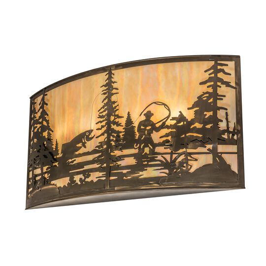 Fly Fishing Creek 42 Inch Wall Sconce by Meyda Lighting
