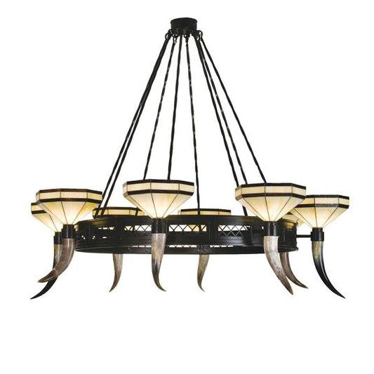 Top Ridge 72 Inch 8 Light Chandelier by Meyda Lighting
