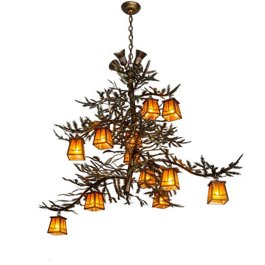 52 Inch 12 Light LED Semi Flush Mount by Meyda Lighting