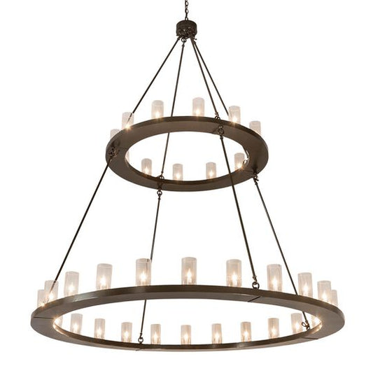 72 Inch 36 Light Semi Flush Mount by Meyda Lighting