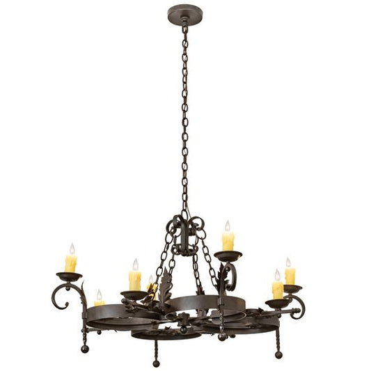 Andorra 42 Inch 8 Light Chandelier by Meyda Lighting