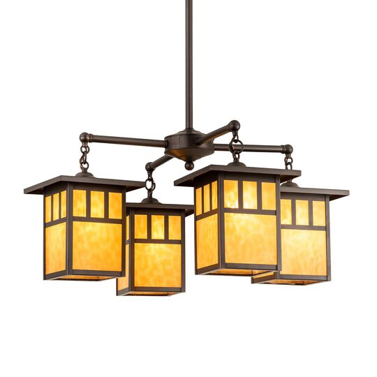Hyde Park 31 Inch 4 Light Chandelier by Meyda Lighting