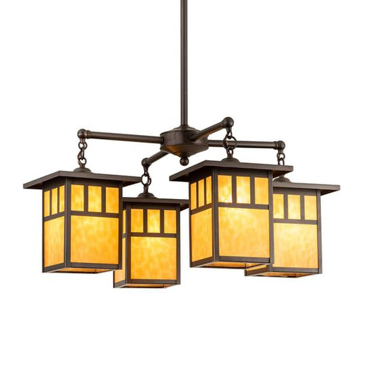 Hyde Park 31 Inch 4 Light Chandelier by Meyda Lighting