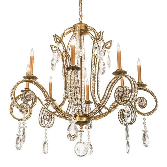 Lucerne 40 Inch 8 Light Chandelier by Meyda Lighting