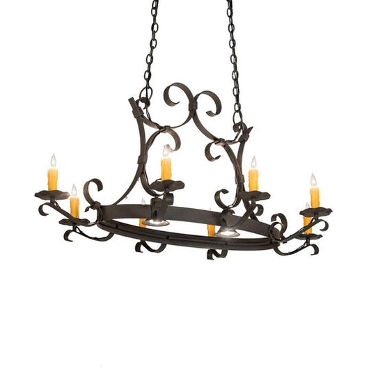 Handforged 51 Inch 2 Light Chandelier by Meyda Lighting