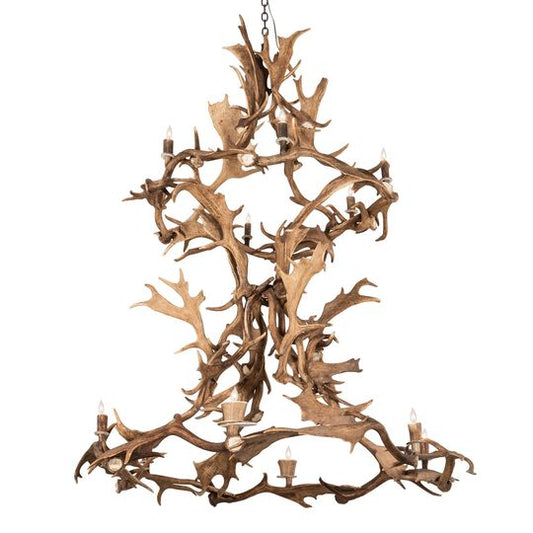 Antlers 58 Inch 8 Light Chandelier by Meyda Lighting