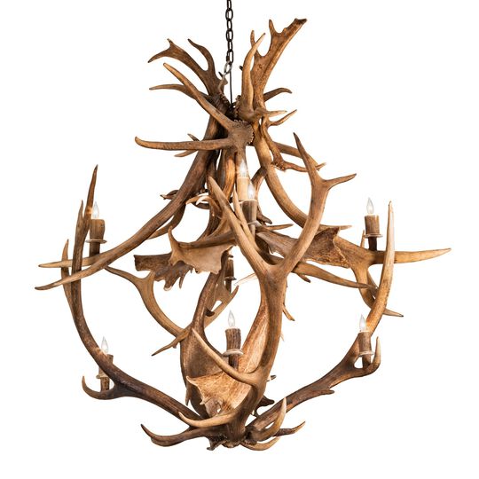 Antlers 55 Inch 10 Light Chandelier by Meyda Lighting