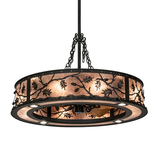 Oak Leaf &amp; Acorn 45 Inch Chandelier by Meyda Lighting