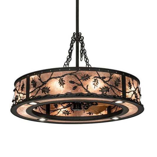 Oak Leaf &amp; Acorn 45 Inch Chandelier by Meyda Lighting