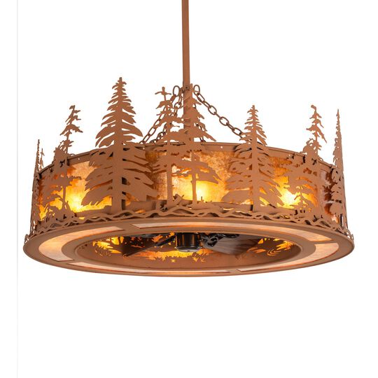 Tall Pines 45 Inch 3 Light Chandelier by Meyda Lighting