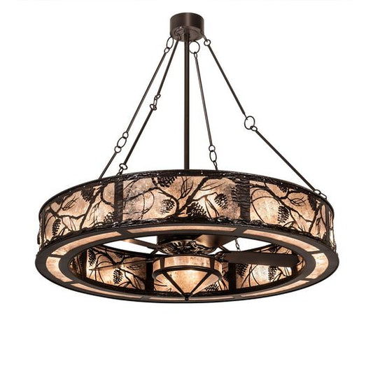 Whispering Pines 56 Inch 2 Light Chandelier by Meyda Lighting