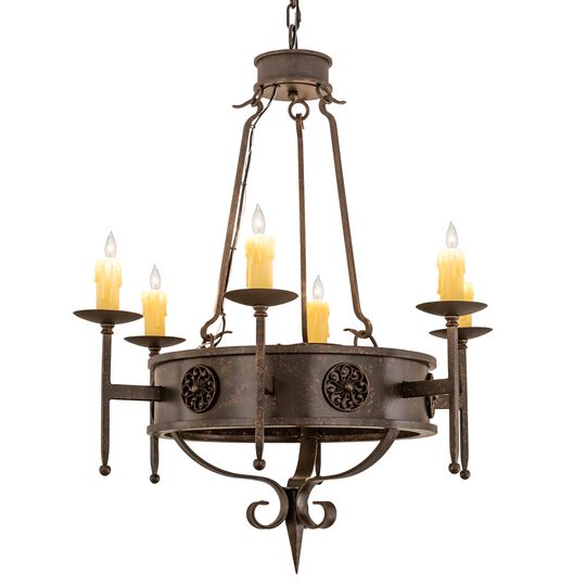 Lorenzo 30 Inch 8 Light Chandelier by Meyda Lighting