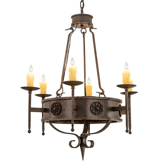 Lorenzo 30 Inch 8 Light Chandelier by Meyda Lighting