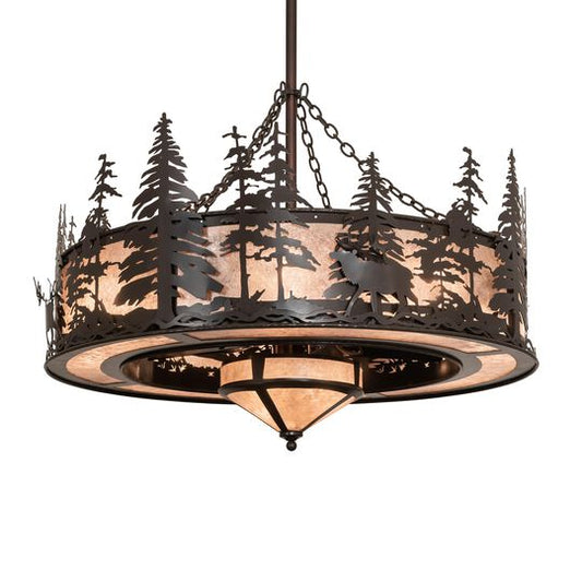 Elk At Dusk Large Chandelier by Meyda Lighting