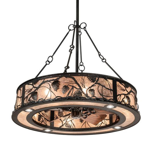 Whispering Pines 108 Inch 12 Light Chandelier by Meyda Lighting