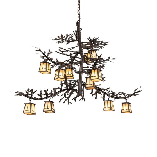 Pine Branch 48 Inch 2 Light Chandelier by Meyda Lighting