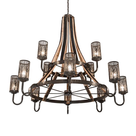 Barrel Stave 66 Inch Chandelier by Meyda Lighting