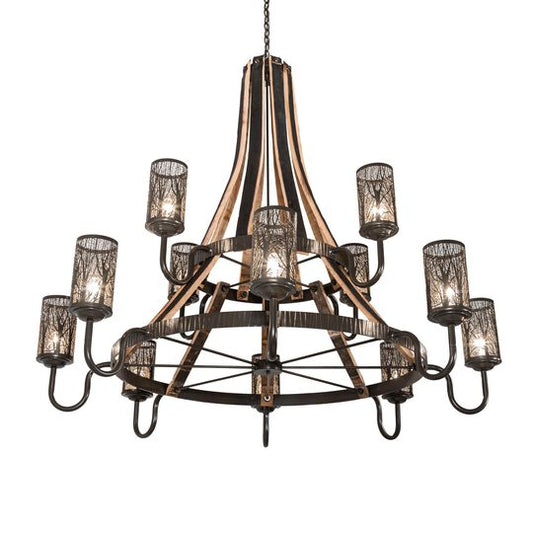Barrel Stave 66 Inch Chandelier by Meyda Lighting