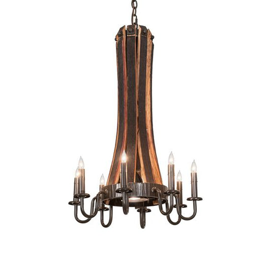 Barrel Stave 20 Inch Mini Chandelier by Meyda Lighting