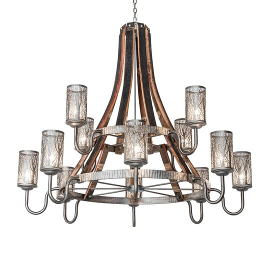 Barrel Stave 58 Inch Chandelier by Meyda Lighting