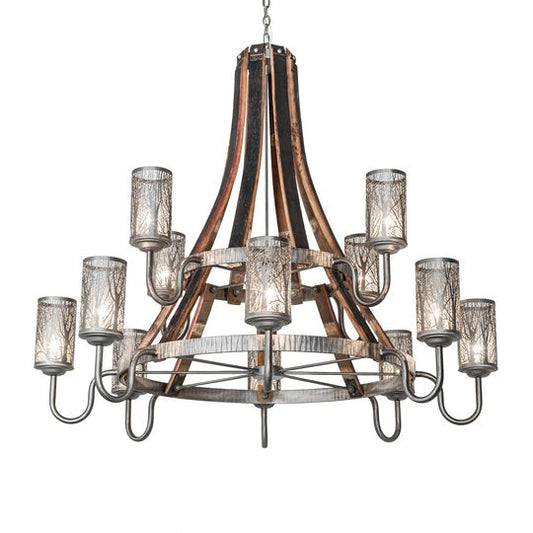 Barrel Stave 58 Inch Chandelier by Meyda Lighting