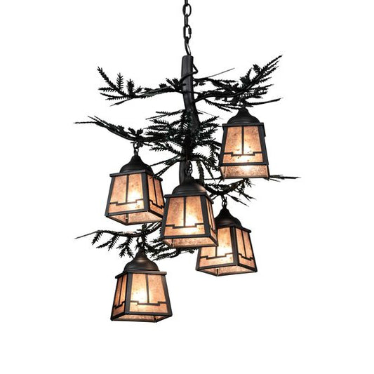 Pine Branch 28 Inch 2 Light Chandelier by Meyda Lighting