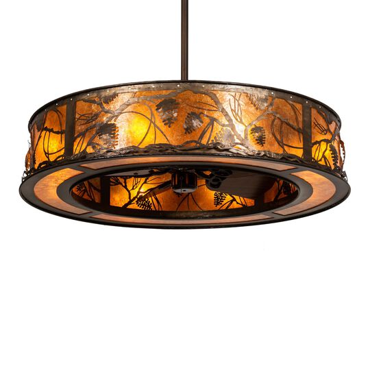 Whispering Pines 45 Inch 2 Light Chandelier by Meyda Lighting