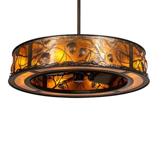 Whispering Pines 45 Inch 2 Light Chandelier by Meyda Lighting