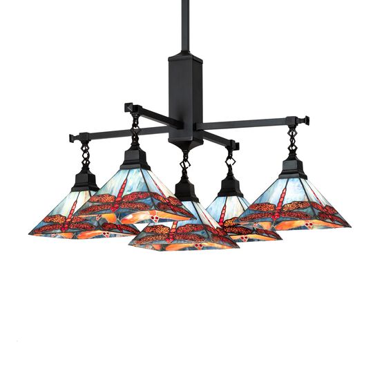Prairie Dragonfly 36 Inch Chandelier by Meyda Lighting