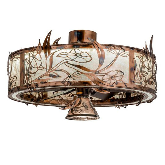 Lady Slipper 36 Inch 2 Light LED Chandelier by Meyda Lighting