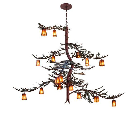 Pine Branch 101 Inch 3 Light Chandelier by Meyda Lighting