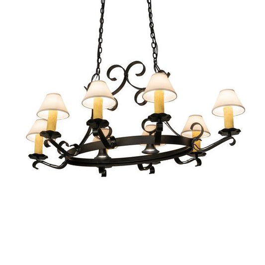 Handforged 56 Inch 8 Light Chandelier by Meyda Lighting