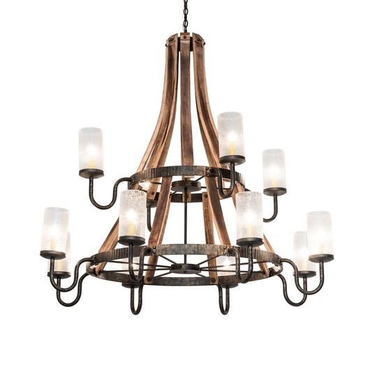 Barrel Stave 61 Inch Chandelier by Meyda Lighting