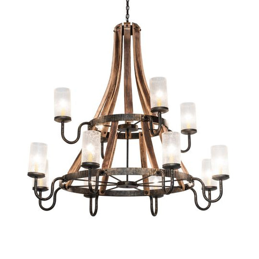 Barrel Stave 61 Inch Chandelier by Meyda Lighting
