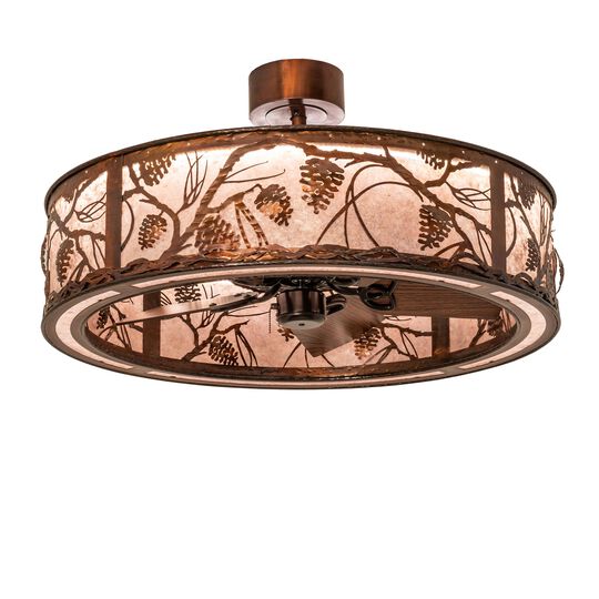 Whispering Pines 36 Inch 3 Light LED Chandelier by Meyda Lighting
