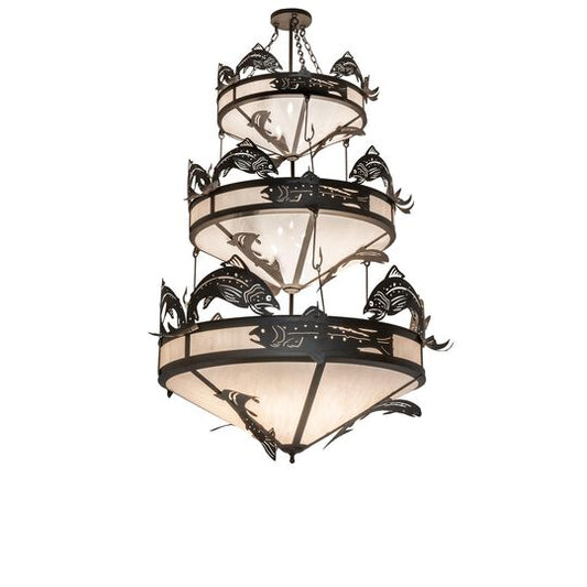 Catch Of The Day 58 Inch 6 Light Chandelier by Meyda Lighting