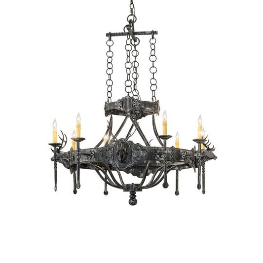 Stag 48 Inch Chandelier by Meyda Lighting