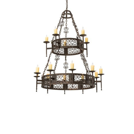 Toscano 48 Inch 4 Light Chandelier by Meyda Lighting
