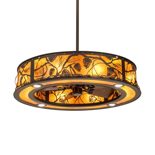 Whispering Pines 44 Inch 8 Light LED Chandelier by Meyda Lighting