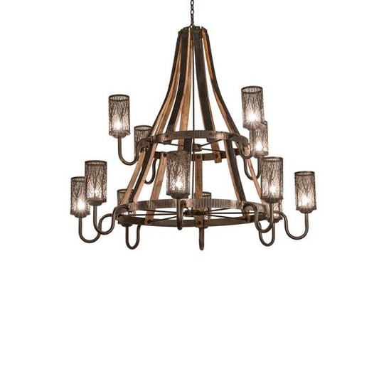Barrel Stave 62 Inch Chandelier by Meyda Lighting