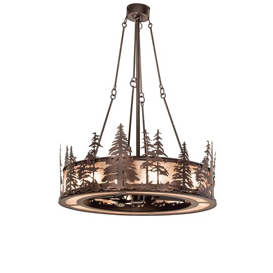 Tall Pines 60 Inch 8 Light Chandelier by Meyda Lighting