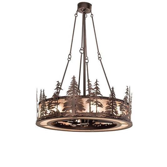 Tall Pines 60 Inch 8 Light Chandelier by Meyda Lighting