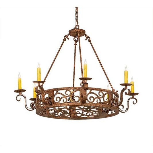 Delano 36 Inch 8 Light Chandelier by Meyda Lighting