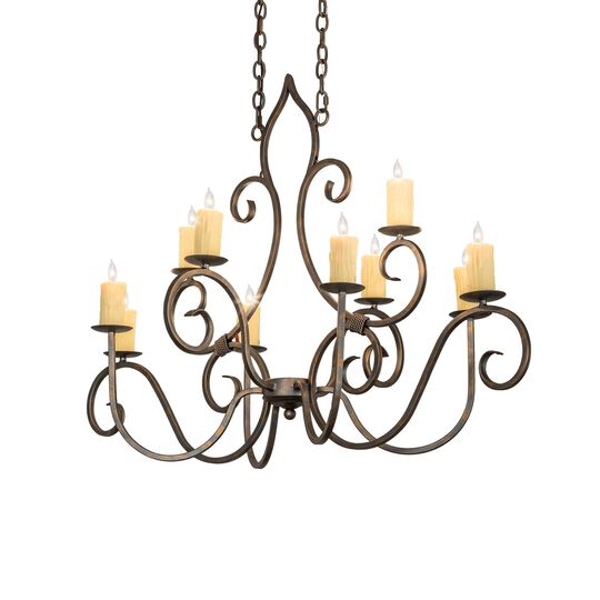 Clifton 48 Inch 10 Light Chandelier by Meyda Lighting