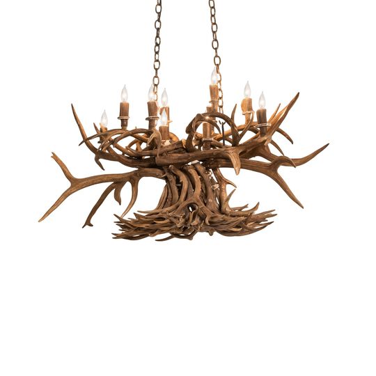 Antlers 50 Inch 3 Light Chandelier by Meyda Lighting