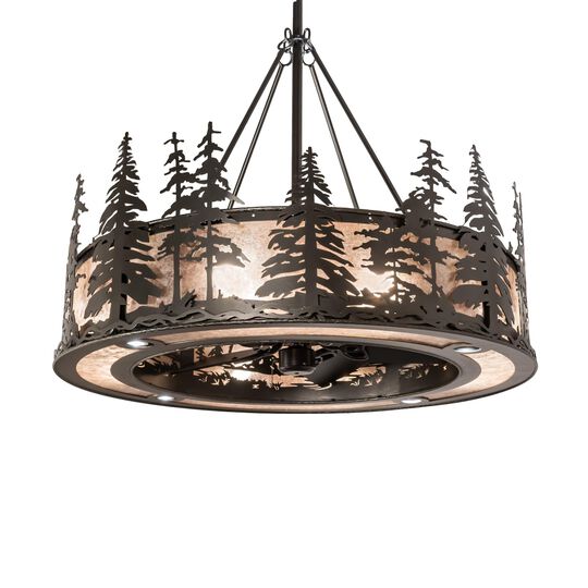 Tall Pines 45 Inch 3 Light Chandelier by Meyda Lighting