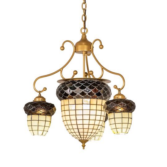 Acorn 28 Inch 2 Light LED Chandelier by Meyda Lighting