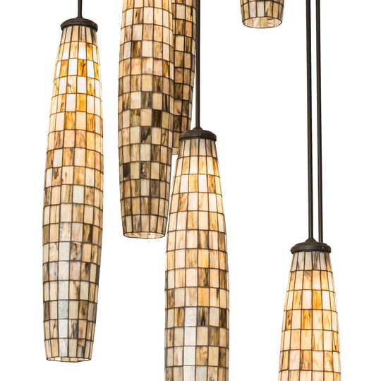 Checkers 48 Inch 8 Light Multi Light Pendant by Meyda Lighting